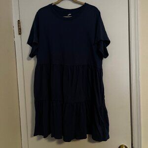 Old Navy Size 2x Royal Blue Tiered Dress